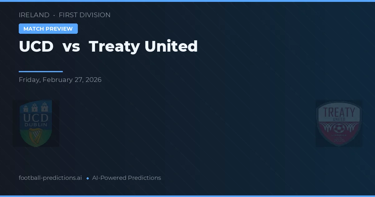 UCD vs Treaty United — pronostic și avancronică meci