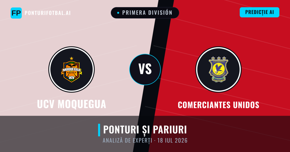 UCV Moquegua vs Comerciantes Unidos — pronostic și avancronică meci