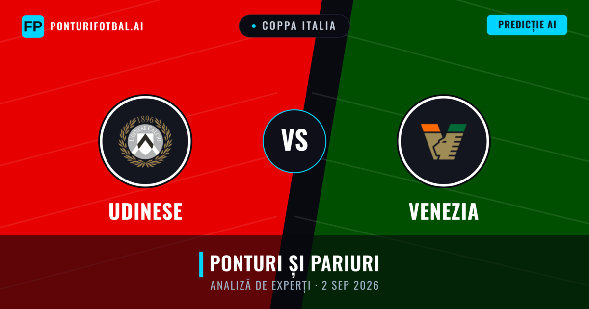 Udinese vs Venezia — pronostic și avancronică meci