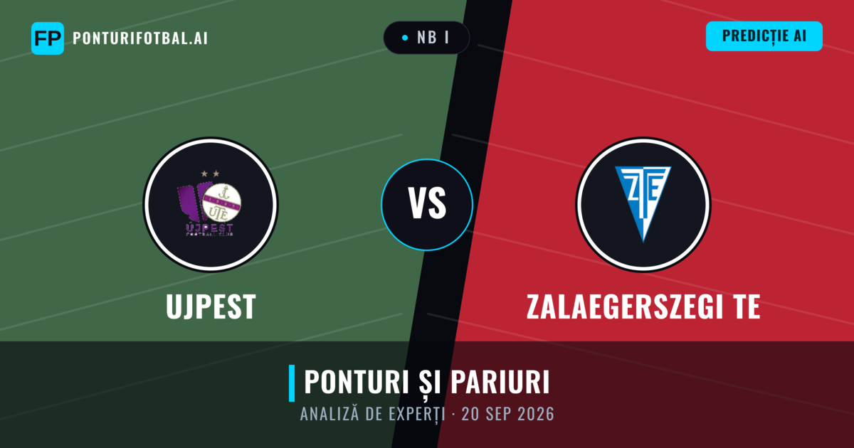 Ujpest vs Zalaegerszegi TE — pronostic și avancronică meci