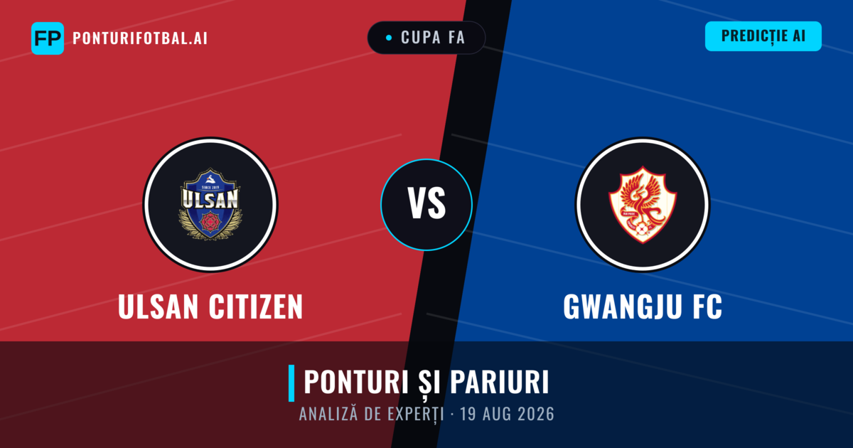 Ulsan Citizen vs Gwangju FC — pronostic și avancronică meci