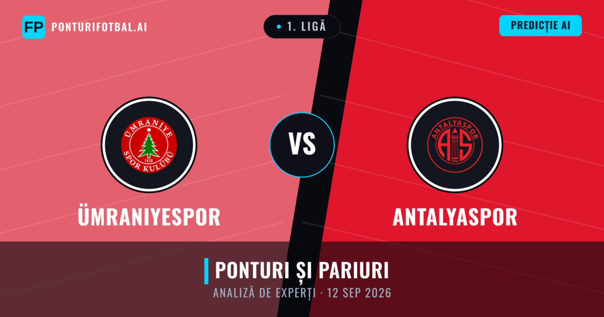 Ümraniyespor vs Antalyaspor — pronostic și avancronică meci