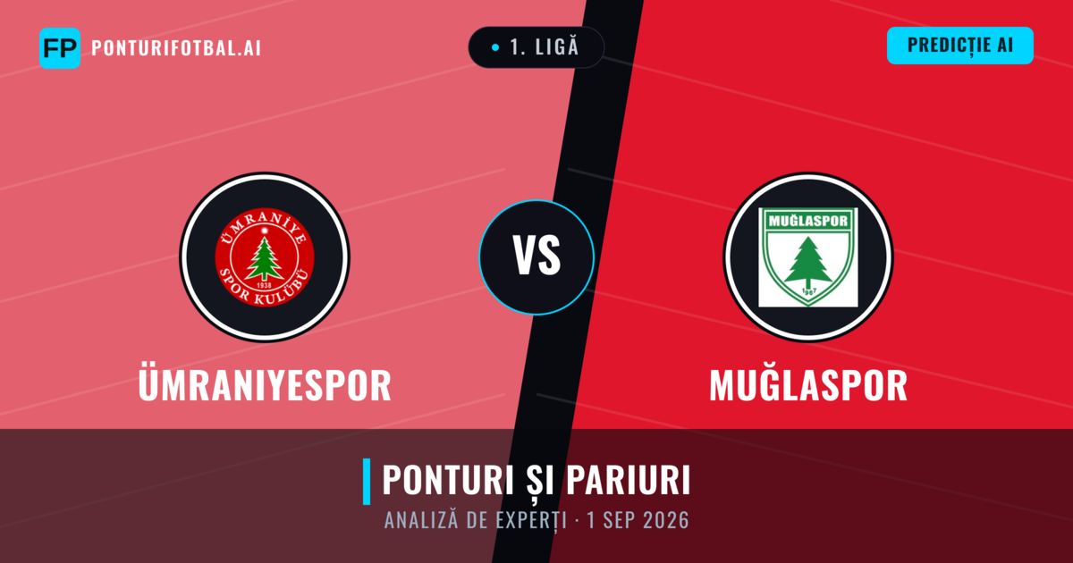 Ümraniyespor vs Muğlaspor — pronostic și avancronică meci