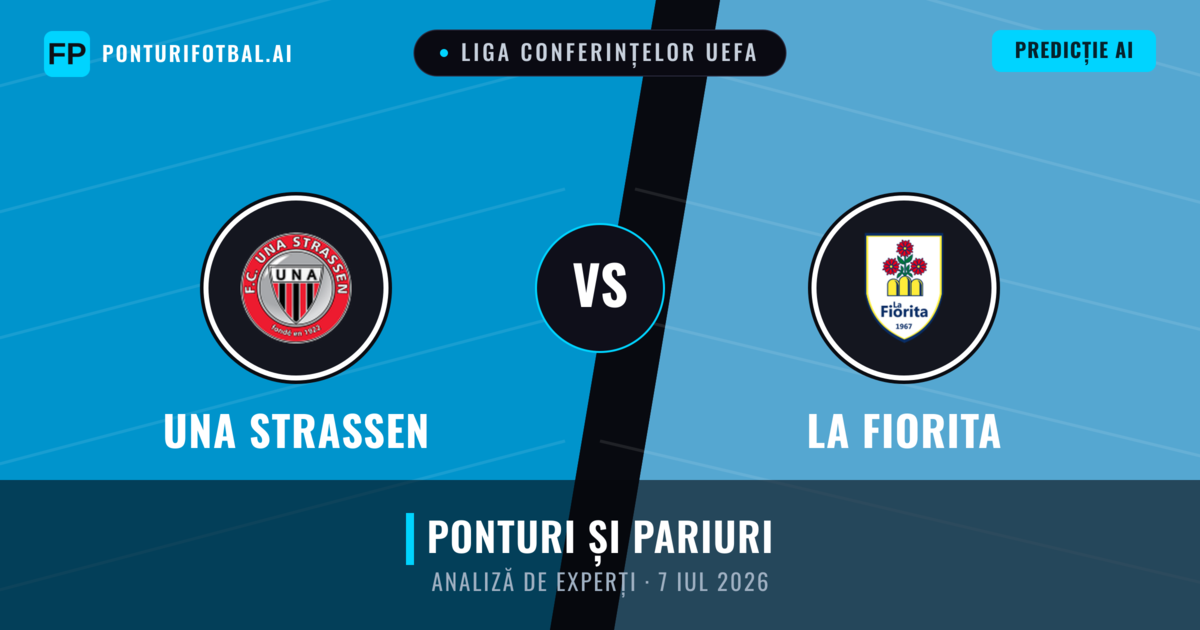 UNA Strassen vs La Fiorita — pronostic și avancronică meci