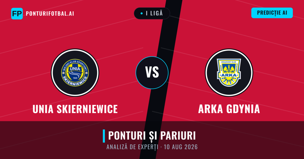 Unia Skierniewice vs Arka Gdynia — pronostic și avancronică meci