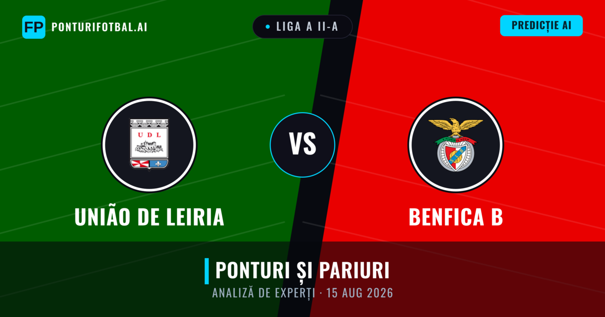 União de Leiria vs Benfica B — pronostic și avancronică meci