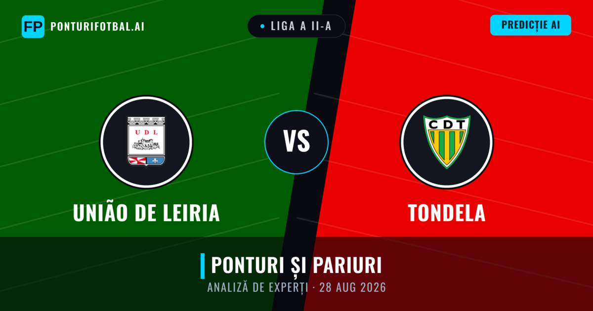 União de Leiria vs Tondela — pronostic și avancronică meci