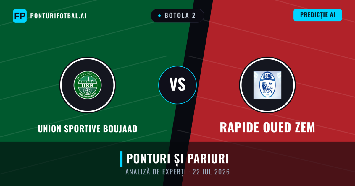 Union Sportive Boujaad vs Rapide Oued ZEM — pronostic și avancronică meci