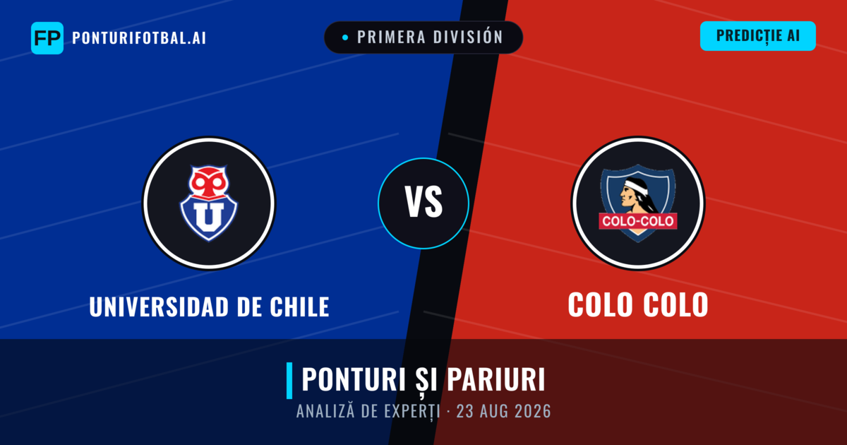 Universidad de Chile vs Colo Colo — pronostic și avancronică meci