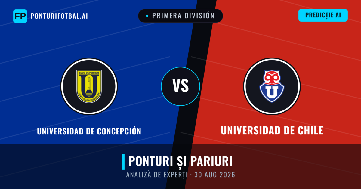 Universidad de Concepción vs Universidad de Chile — pronostic și avancronică meci