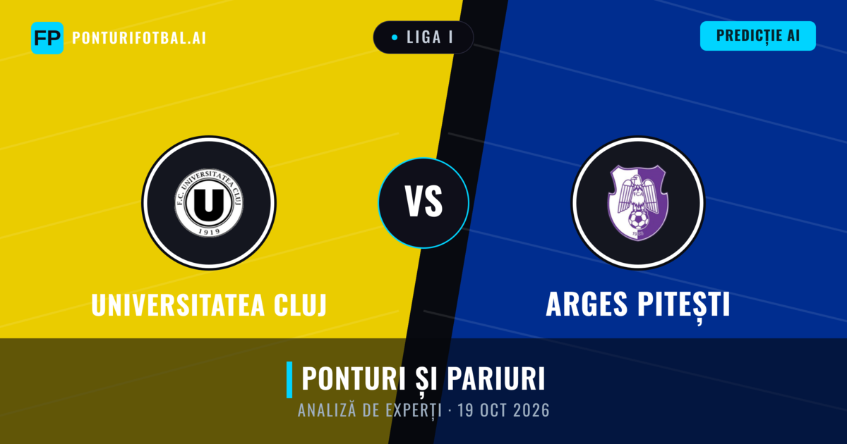 Universitatea Cluj vs Arges Pitești — pronostic și avancronică meci