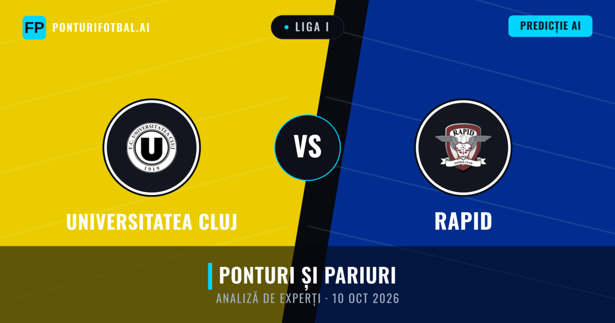 Universitatea Cluj vs Rapid — pronostic și avancronică meci