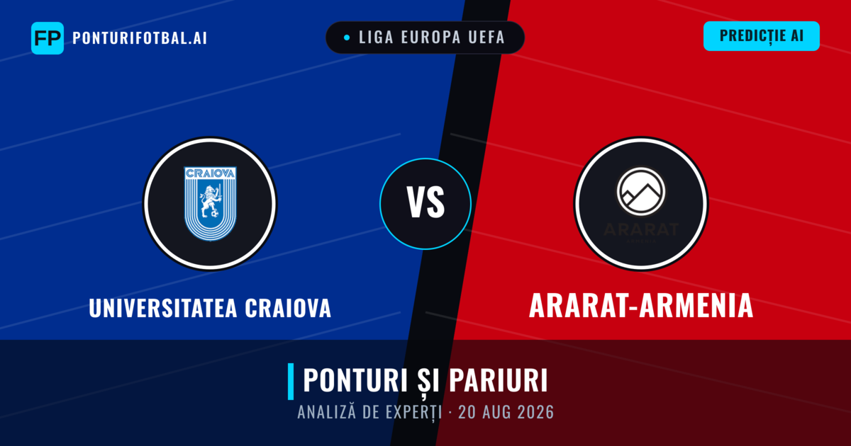 Universitatea Craiova vs Ararat-Armenia — pronostic și avancronică meci