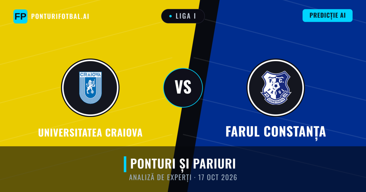 Universitatea Craiova vs Farul Constanța — pronostic și avancronică meci