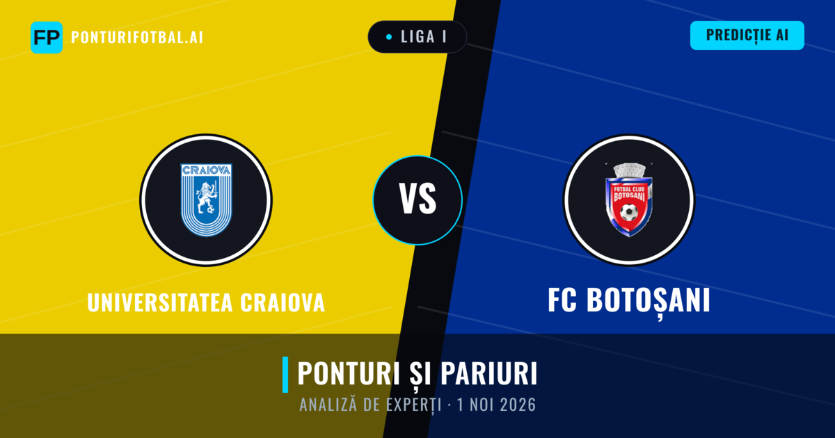 Universitatea Craiova vs FC Botoșani — pronostic și avancronică meci