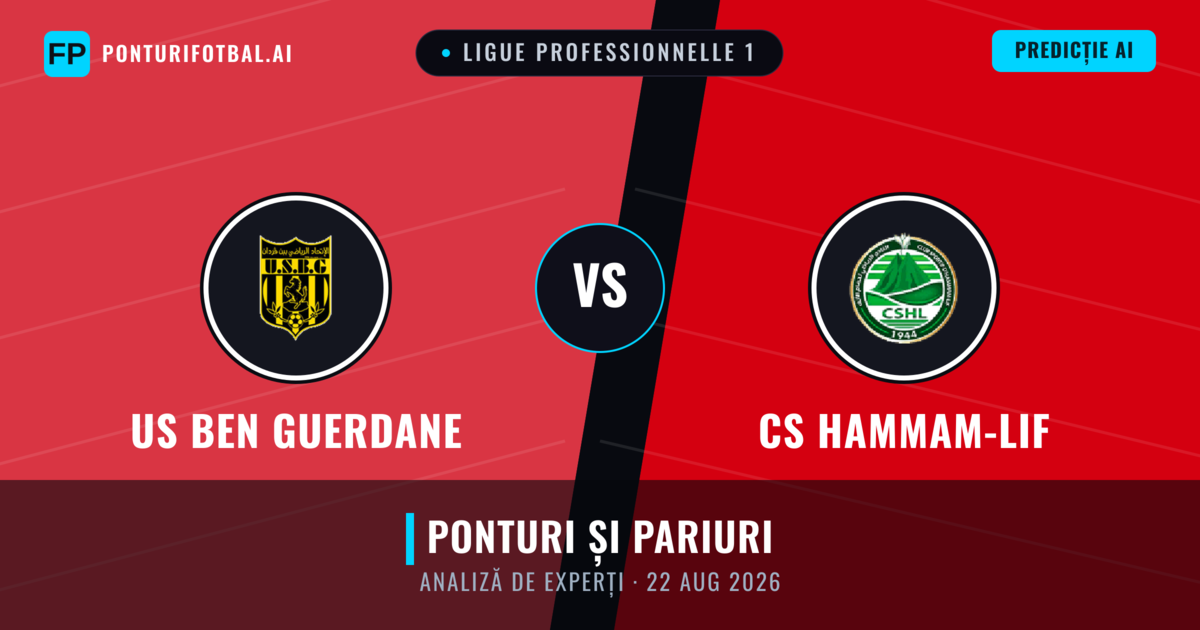 US Ben Guerdane vs CS Hammam-Lif — pronostic și avancronică meci
