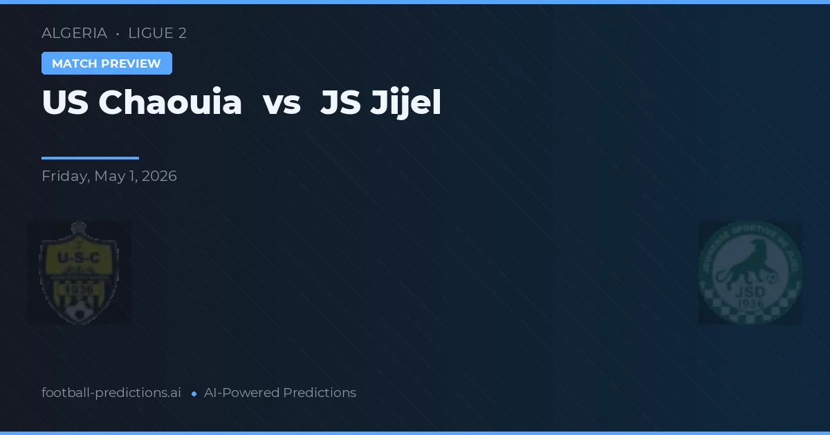 US Chaouia vs JS Jijel — pronostic și avancronică meci