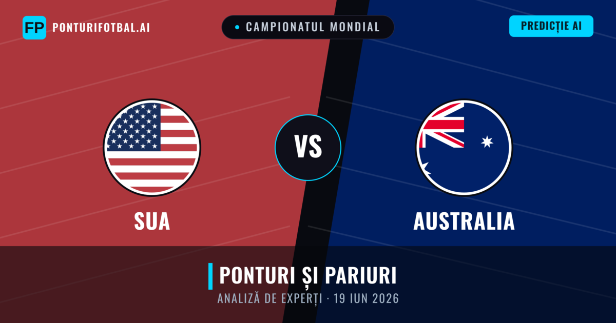 SUA vs Australia — pronostic și avancronică meci