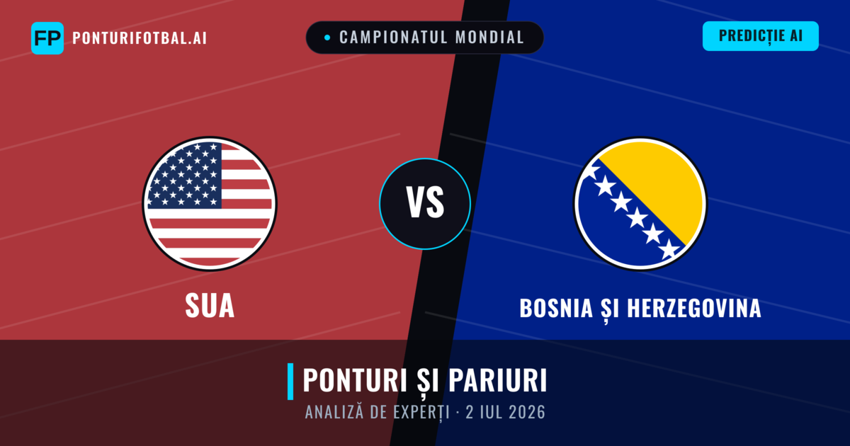 SUA vs Bosnia și Herzegovina — pronostic și avancronică meci
