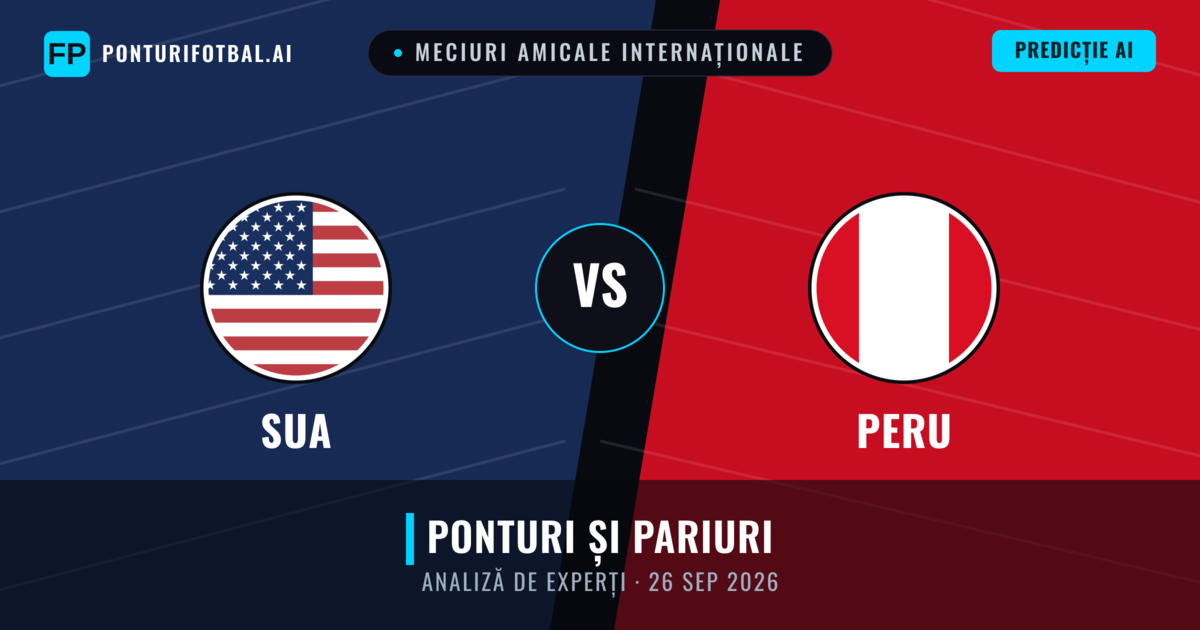 SUA vs Peru — pronostic și avancronică meci