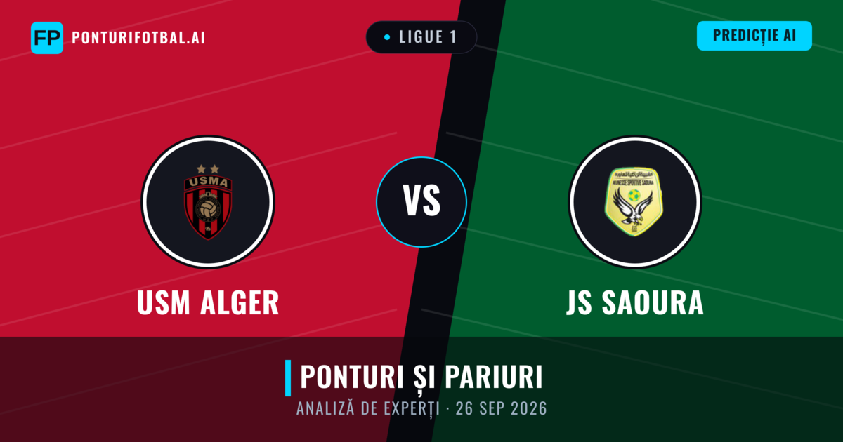 USM Alger vs JS Saoura — pronostic și avancronică meci