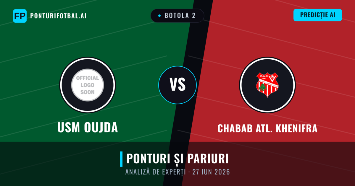 USM Oujda vs Chabab Atl. Khenifra — pronostic și avancronică meci