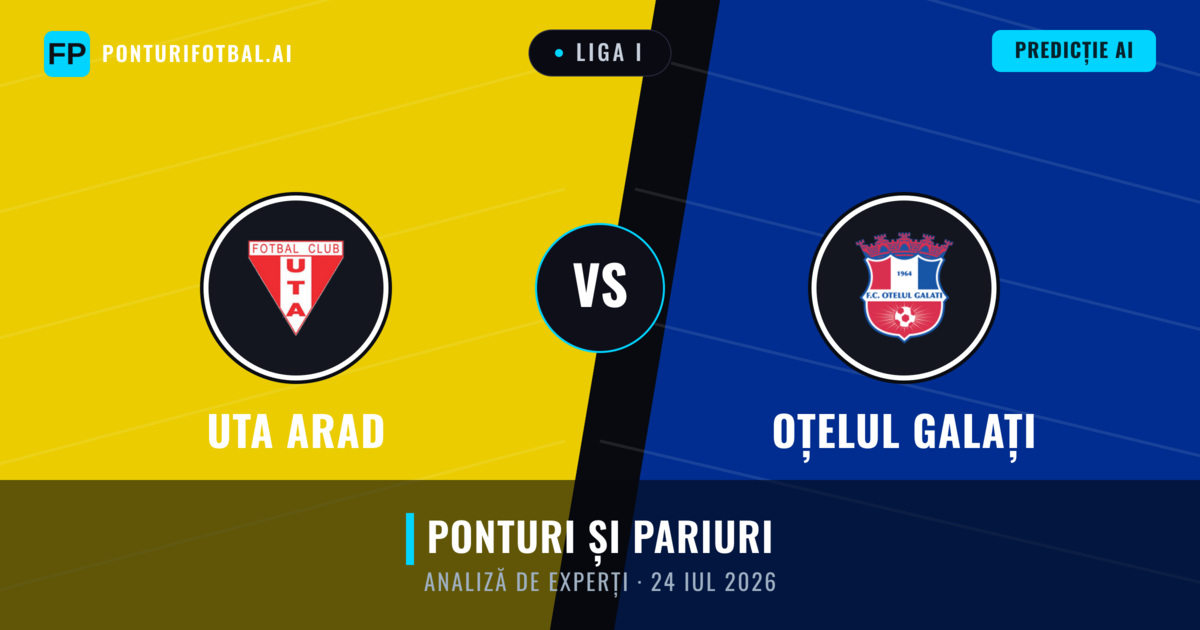 UTA Arad vs Oțelul Galați — pronostic și avancronică meci