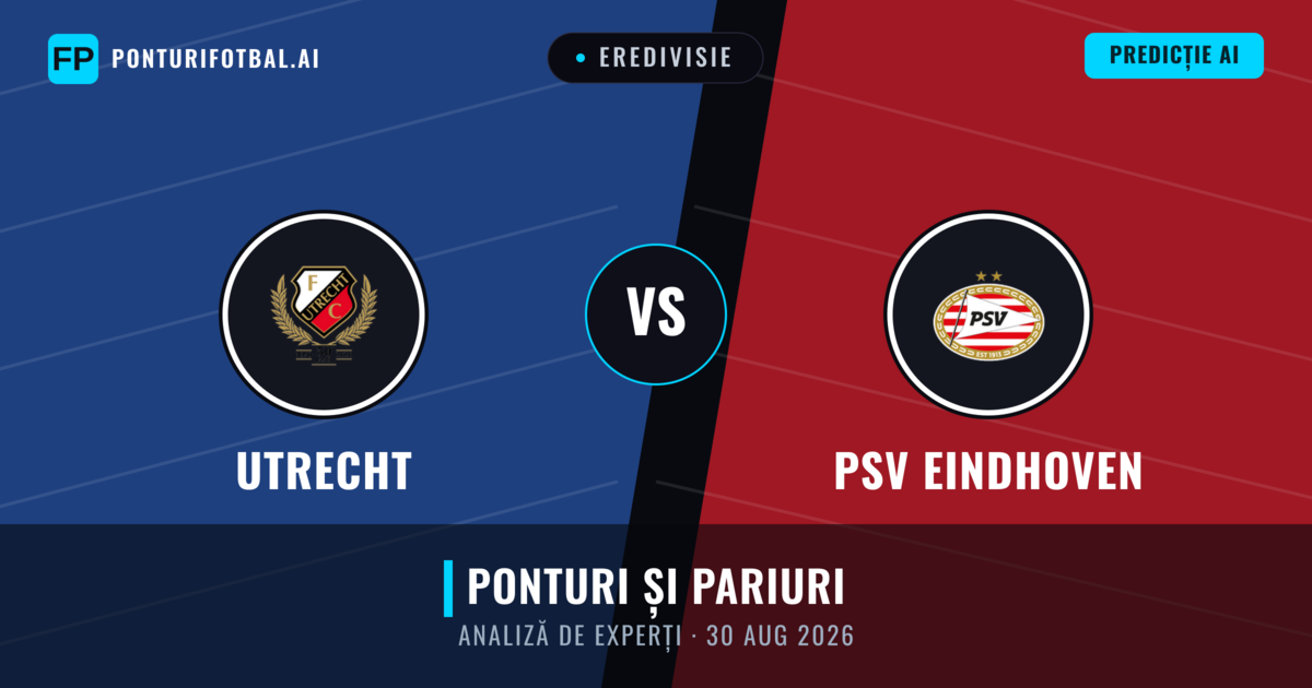Utrecht vs PSV Eindhoven — pronostic și avancronică meci