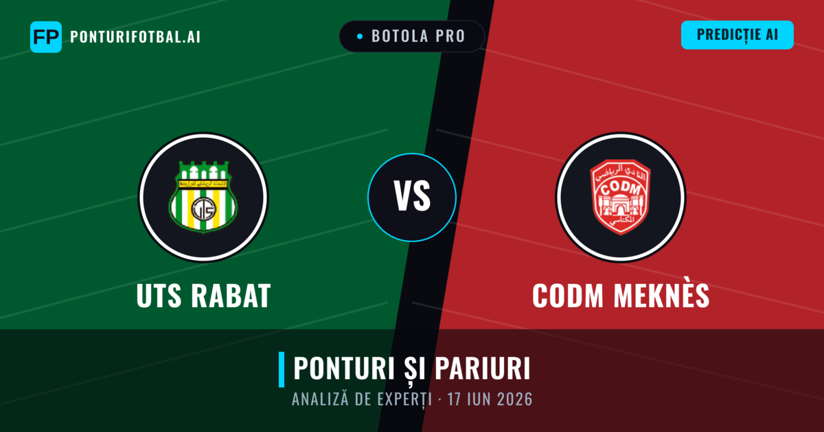 UTS Rabat vs CODM Meknès — pronostic și avancronică meci