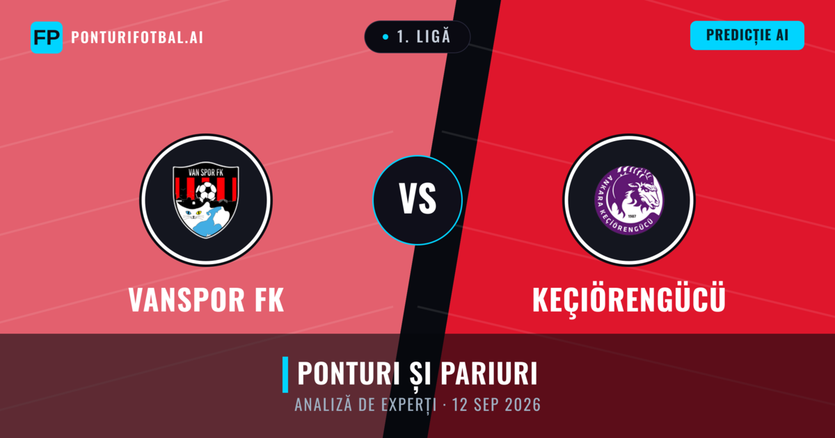 Vanspor FK vs Keçiörengücü — pronostic și avancronică meci