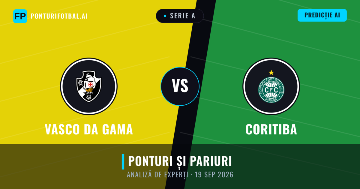 Vasco da Gama vs Coritiba — pronostic și avancronică meci
