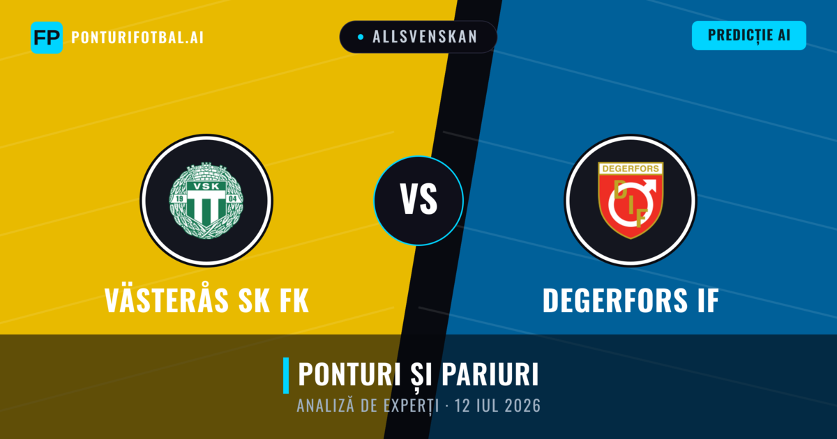 Västerås SK FK vs Degerfors IF — pronostic și avancronică meci