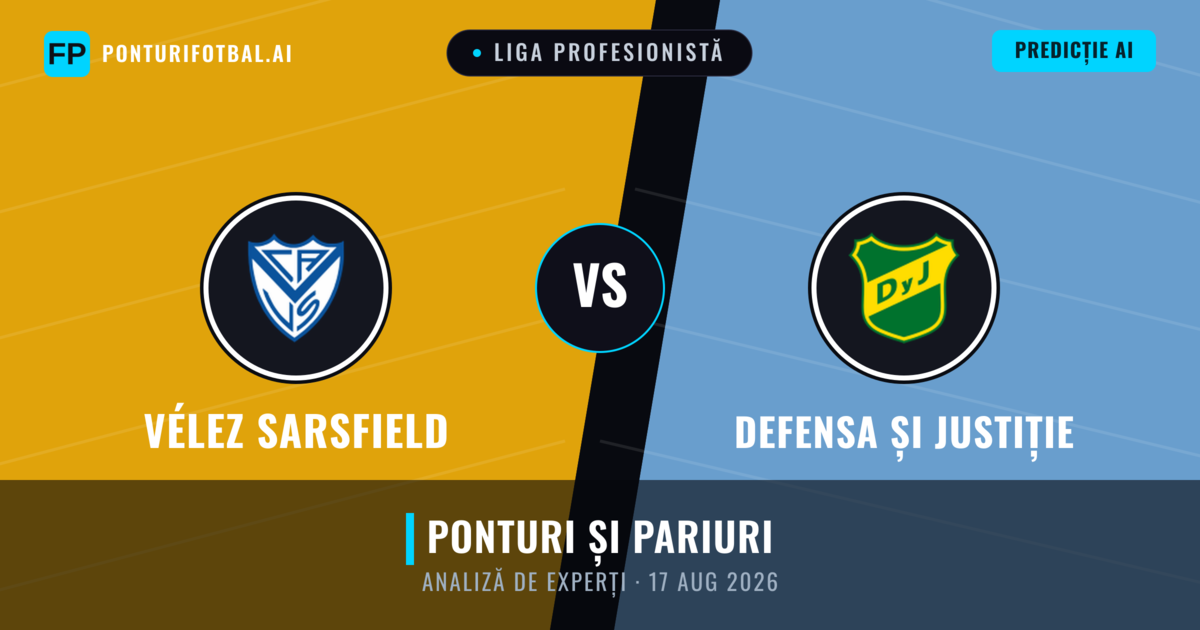 Vélez Sarsfield vs Defensa și Justiție — pronostic și avancronică meci