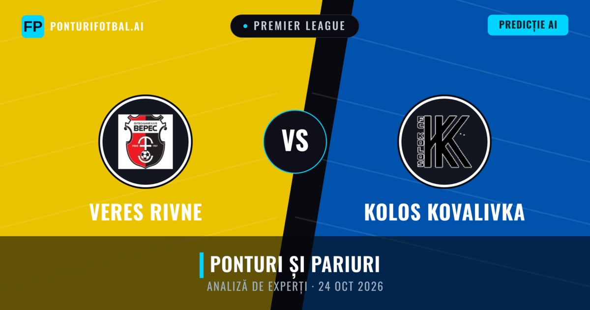 Veres Rivne vs Kolos Kovalivka — pronostic și avancronică meci