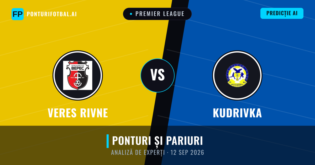 Veres Rivne vs Kudrivka — pronostic și avancronică meci
