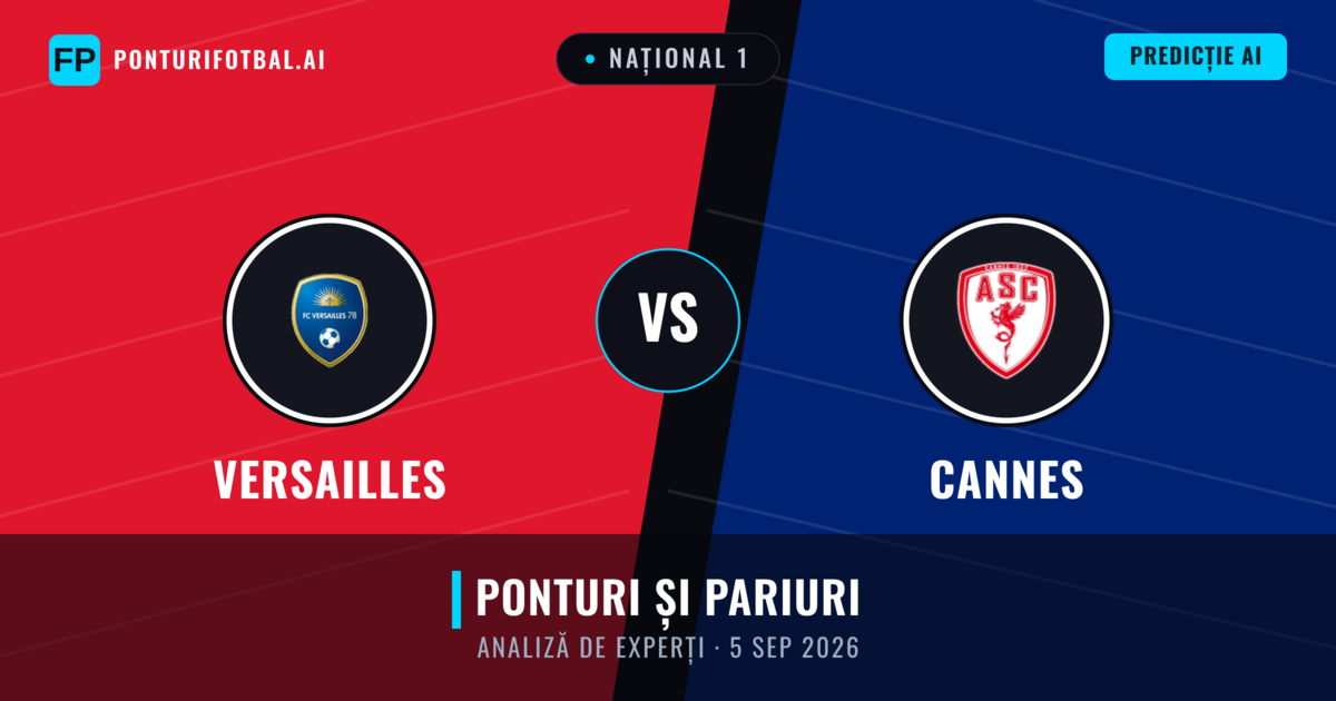Versailles vs Cannes — pronostic și avancronică meci