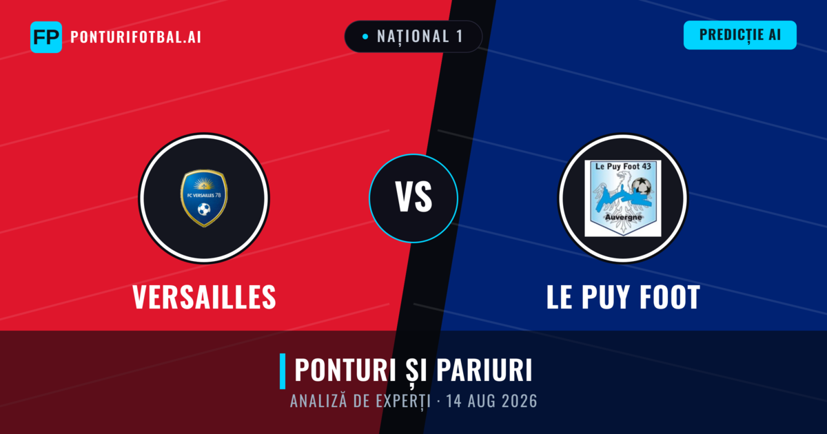 Versailles vs Le Puy Foot — pronostic și avancronică meci
