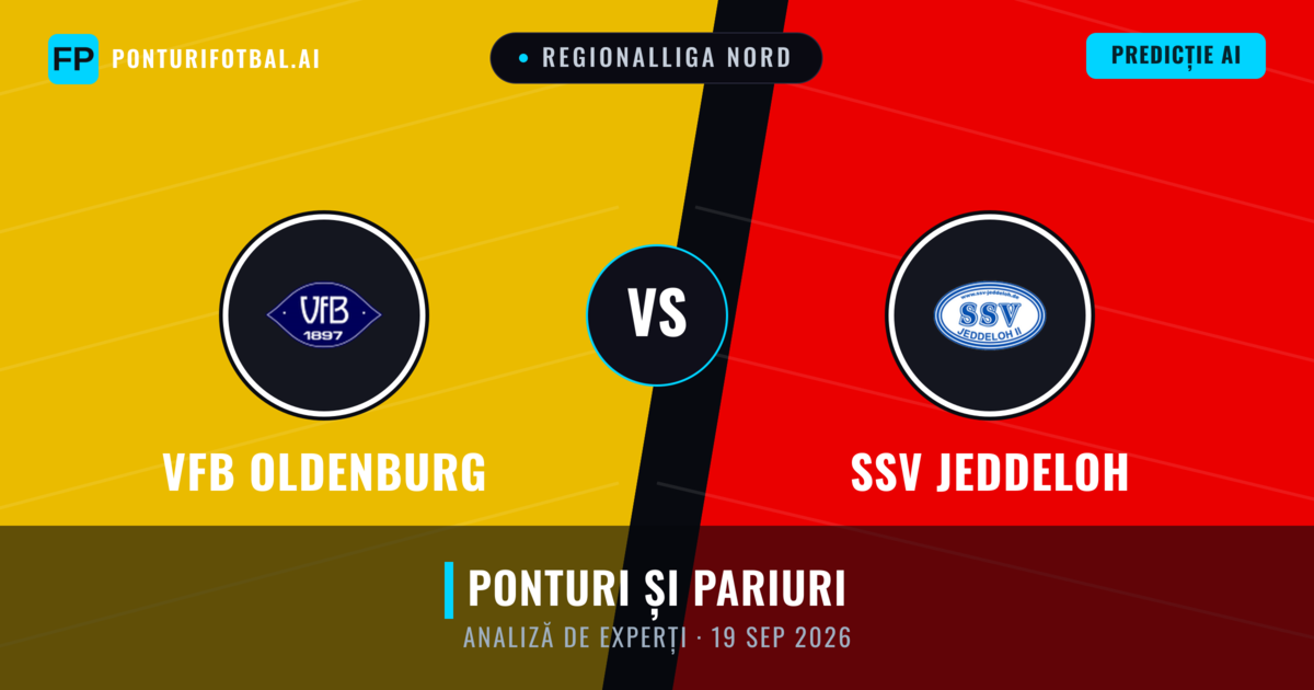 VfB Oldenburg vs SSV Jeddeloh — pronostic și avancronică meci