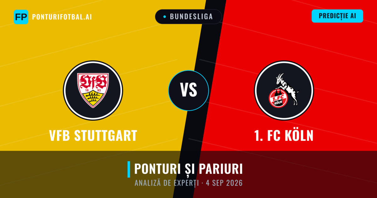 VfB Stuttgart vs 1. FC Köln — pronostic și avancronică meci