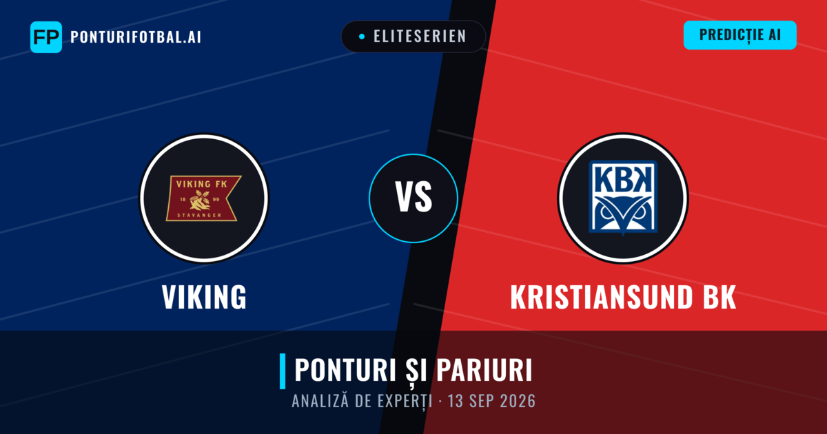 Viking vs Kristiansund BK — pronostic și avancronică meci