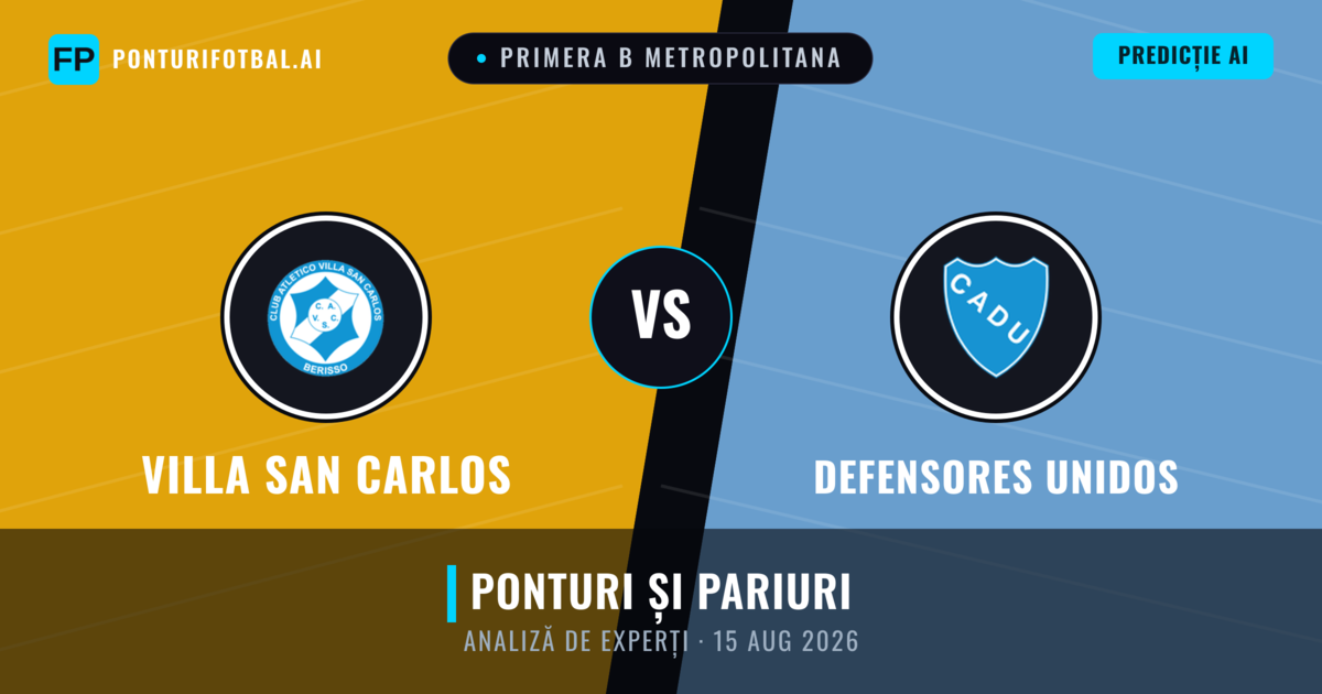 Villa San Carlos vs Defensores Unidos — pronostic și avancronică meci