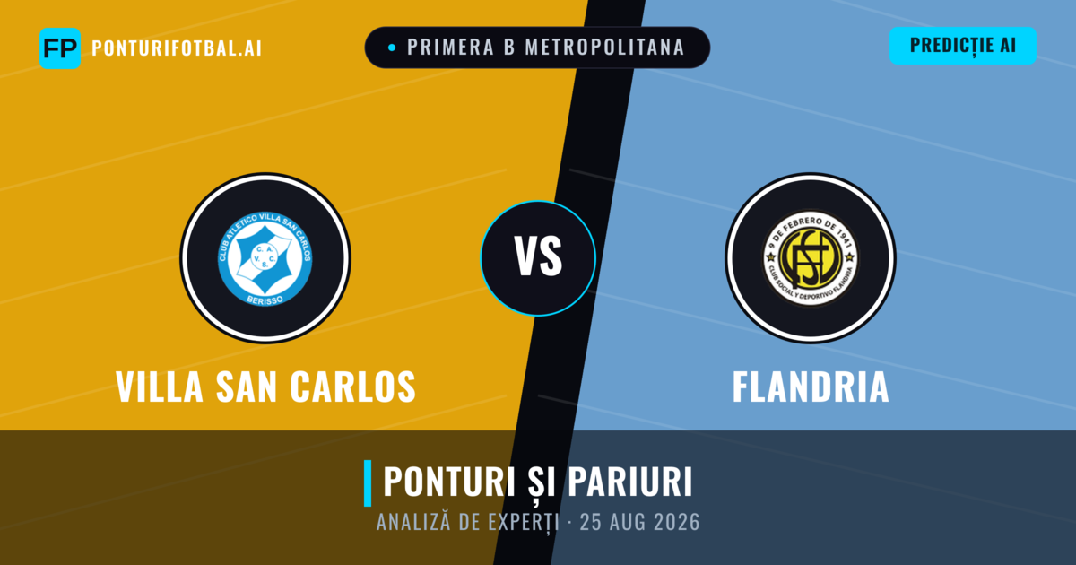 Villa San Carlos vs Flandria — pronostic și avancronică meci