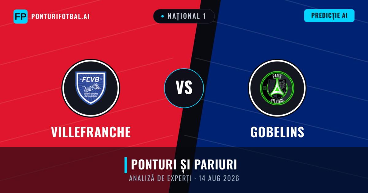 Villefranche vs Gobelins — pronostic și avancronică meci