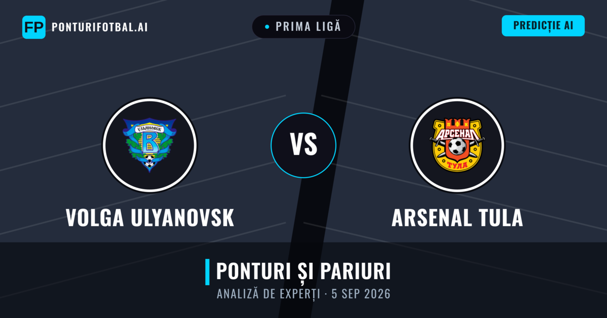 Volga Ulyanovsk vs Arsenal Tula — pronostic și avancronică meci
