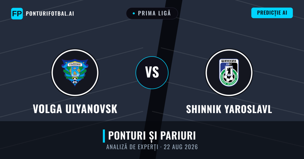 Volga Ulyanovsk vs Shinnik Yaroslavl — pronostic și avancronică meci
