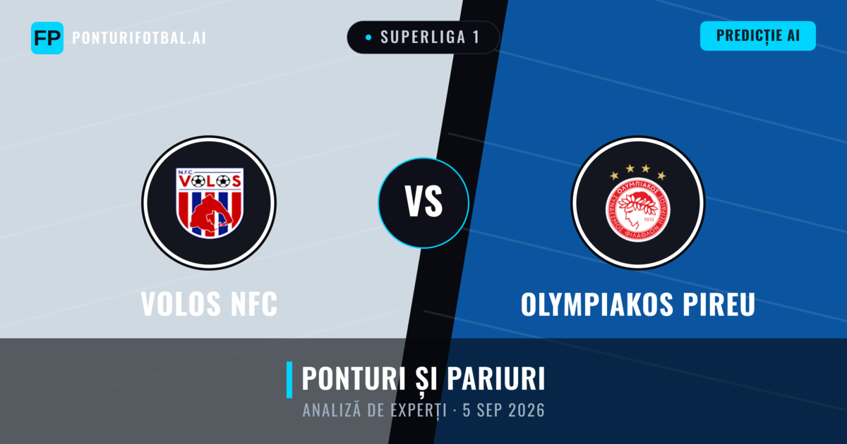 Volos NFC vs Olympiakos Pireu — pronostic și avancronică meci