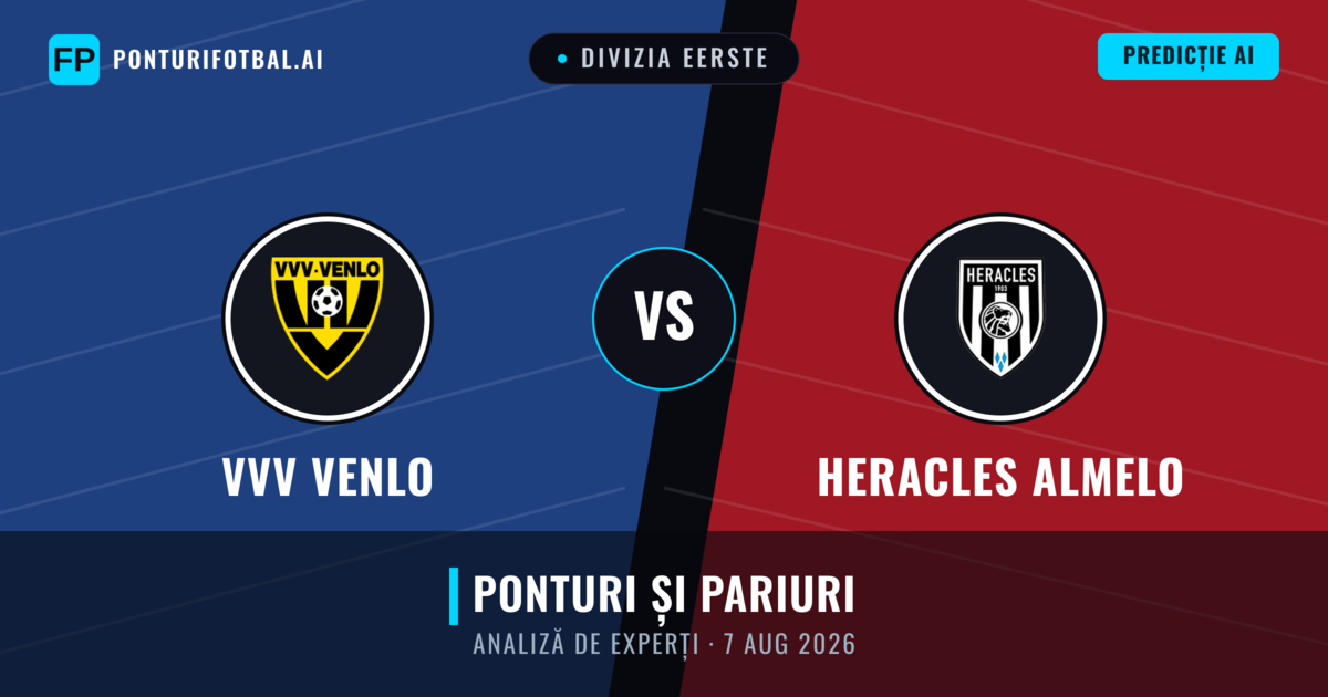 VVV Venlo vs Heracles Almelo — pronostic și avancronică meci