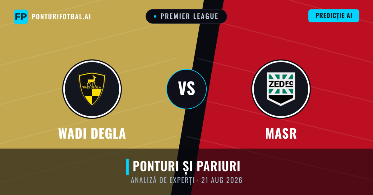 Wadi Degla vs Masr — pronostic și avancronică meci