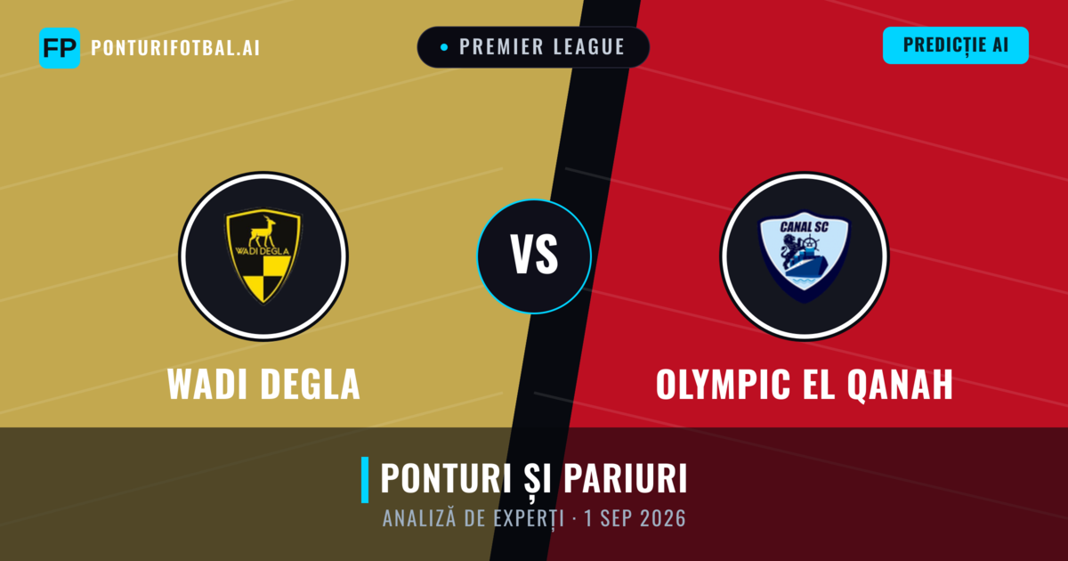 Wadi Degla vs Olympic El Qanah — pronostic și avancronică meci