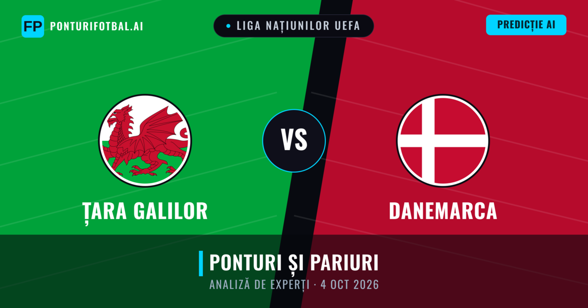 Țara Galilor vs Danemarca — pronostic și avancronică meci